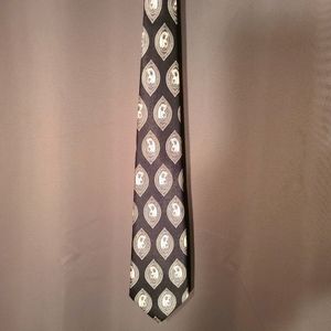 Necktie, Handmade, Designer Dino Romaro, Golf, Black and White